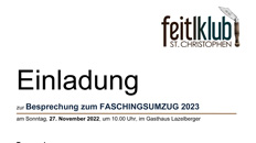 Besprechung Faschingsumzug 2022