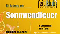 Einladung zur Sonnwendfeuer 2026