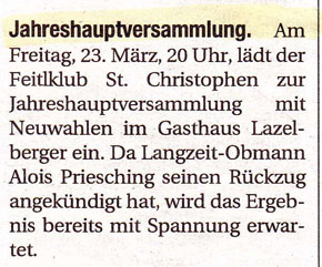 Vorstandssitzung 2012