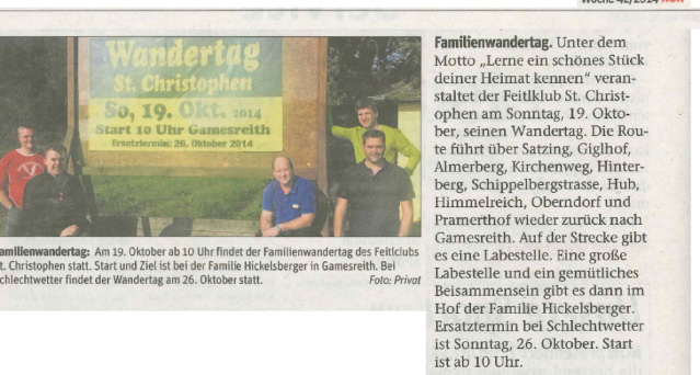 Familienwandertag 2014